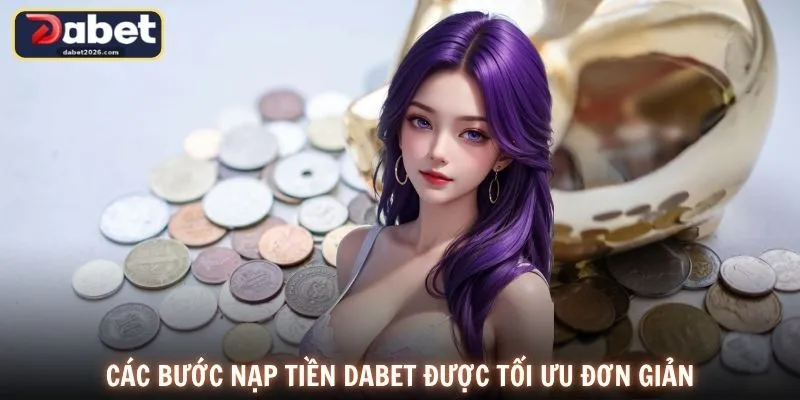 Các bước nạp tiền DABET được tối ưu đơn giản