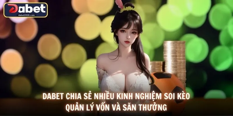 DABET chia sẻ nhiều kinh nghiệm soi kèo, quản lý vốn và săn thưởng