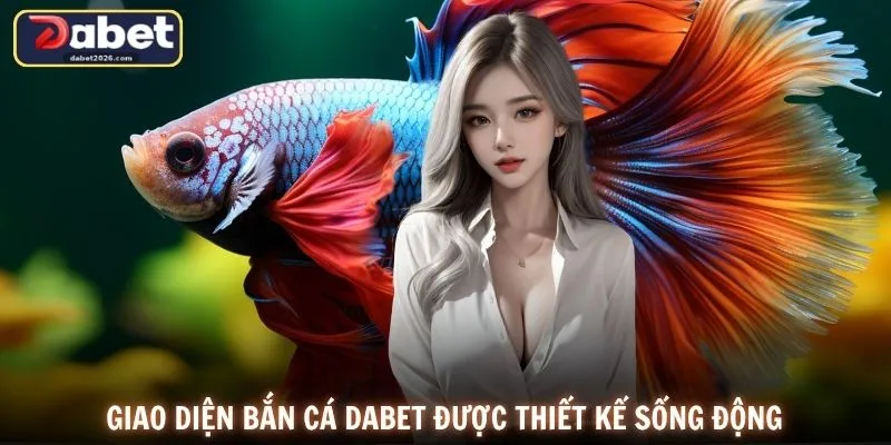 Giao diện bắn cá DABET được thiết kế sống động