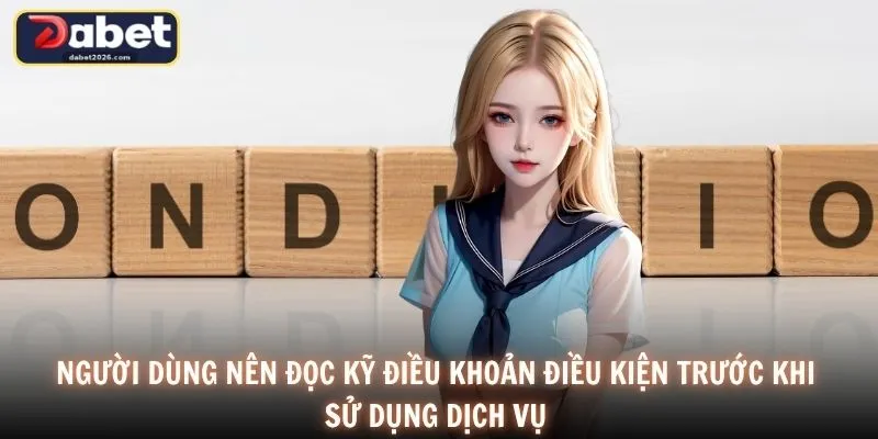 Người dùng nên đọc kỹ điều khoản điều kiện trước khi sử dụng dịch vụ