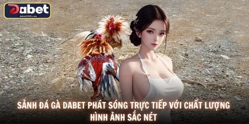 Sảnh đá gà DABET phát sóng trực tiếp với chất lượng hình ảnh sắc nét